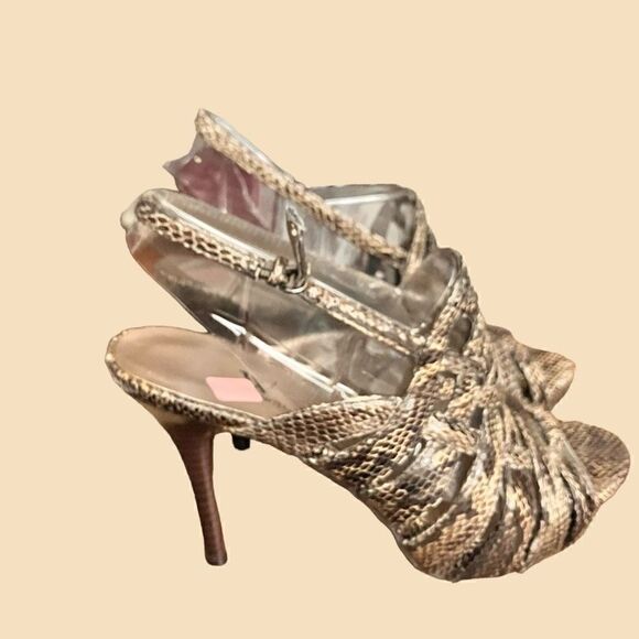 WORTHINGTON Brown/Tan 4” Slingback Heels / SZ: 9M / NWT in original box - Picture 2 of 12